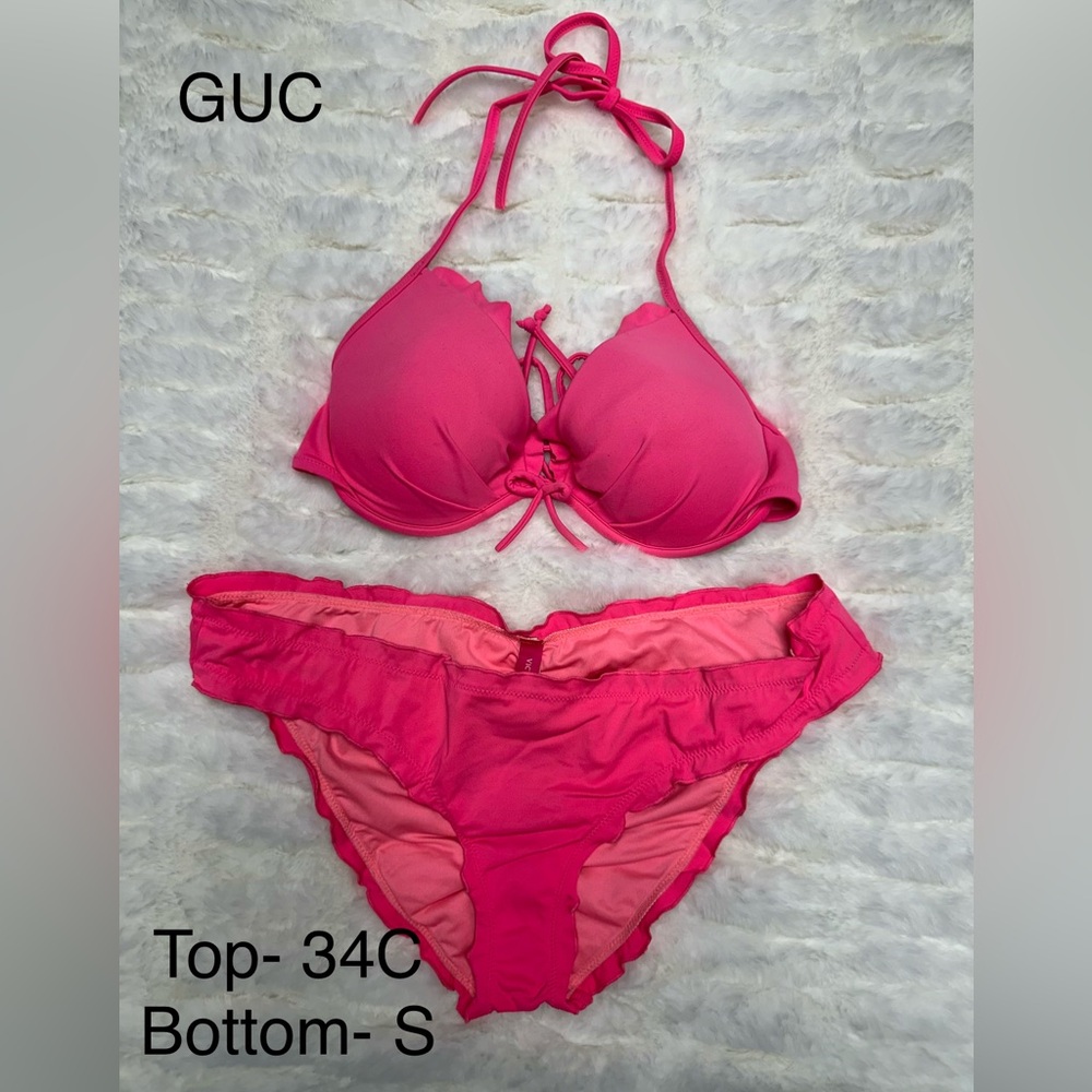 Victoria's Secret Hot Pink Bikini Set